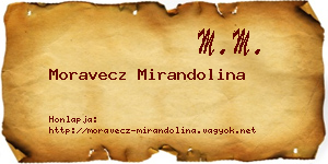 Moravecz Mirandolina névjegykártya